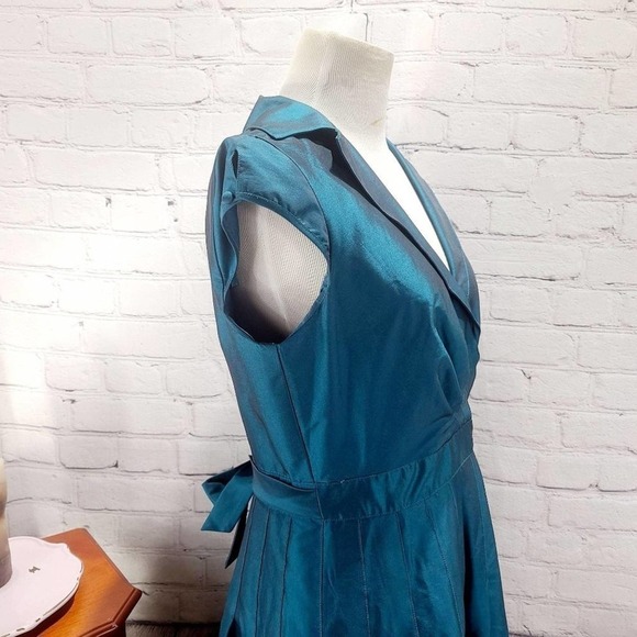 PS...STYLE Blue Fit and Flare Capped monochrome - Picture 11 of 15